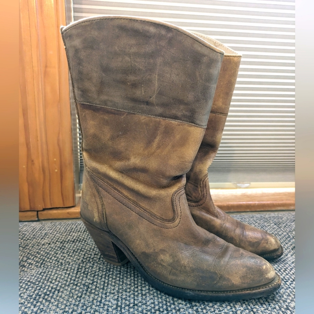 Frye leather boots vintage